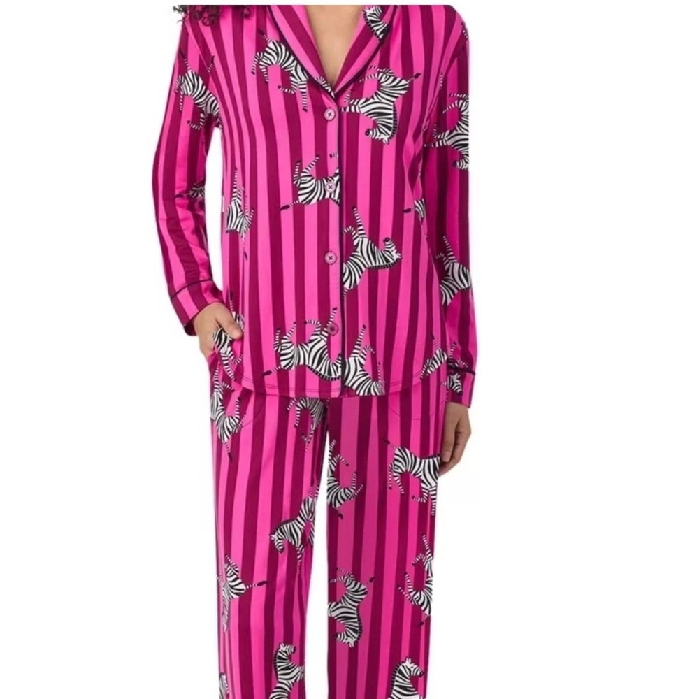 Pink Zebra Print Pajamas